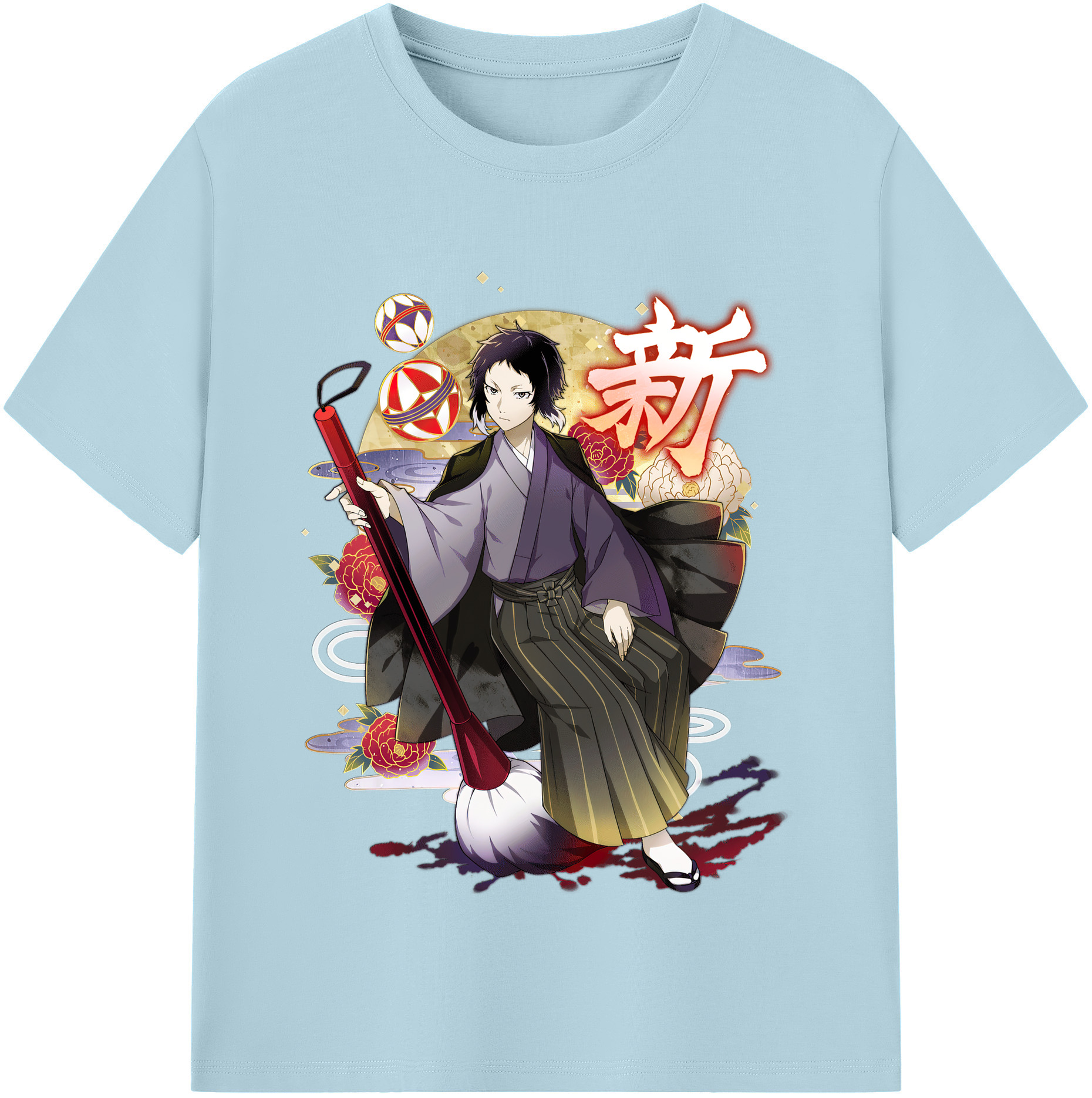 （画像用） 文豪ストレイドッグス Bungo Stray Dogs 綿100％半袖Tシャツ（フロントプリント）